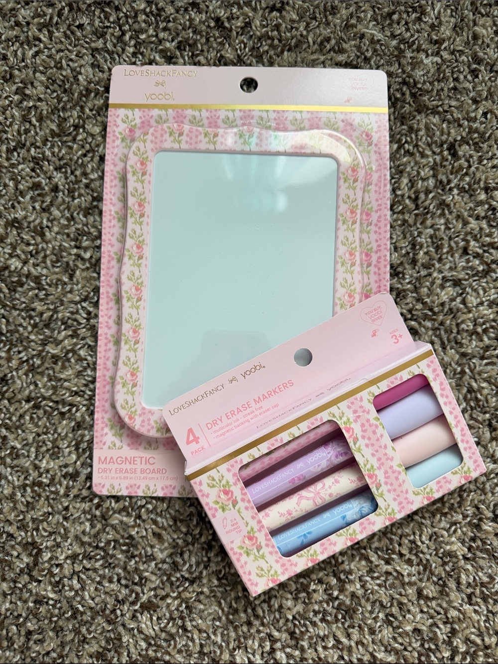 Love Shack Fancy Yoobi dry erase board and dry erase markers - Picture 2 of 5